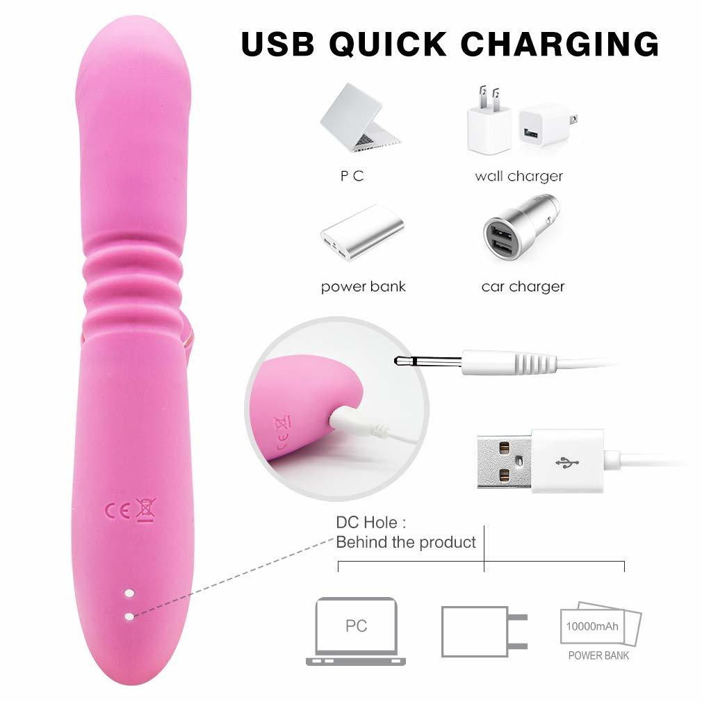 G Spot Rabbit thrusting Dildo/Vibrator Sex Toy