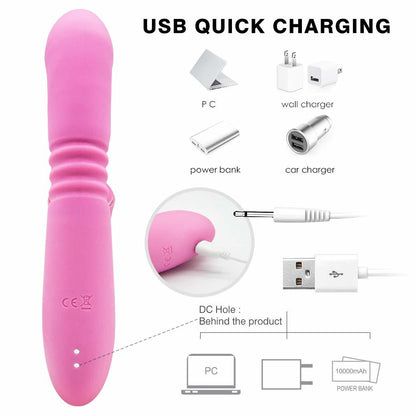 G Spot Rabbit thrusting Dildo/Vibrator Sex Toy