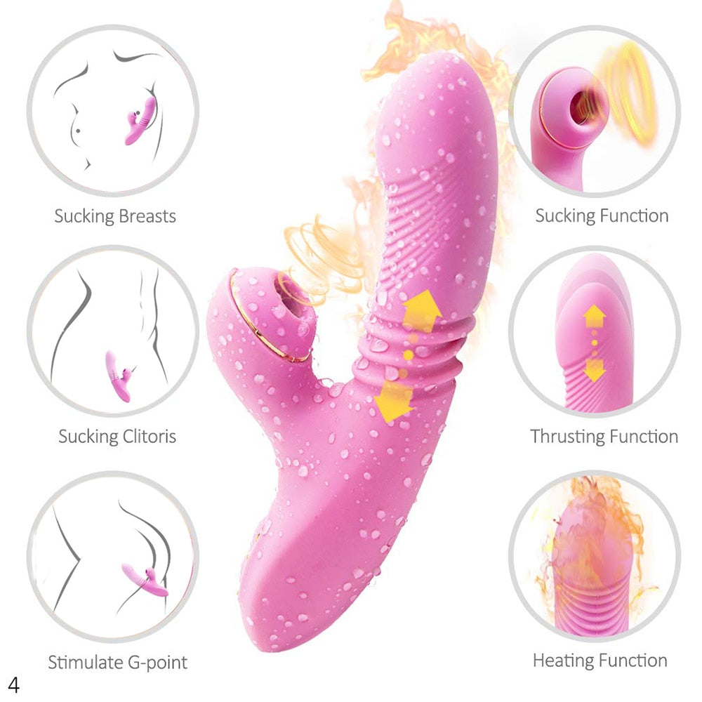 G Spot Rabbit thrusting Dildo/Vibrator Sex Toy