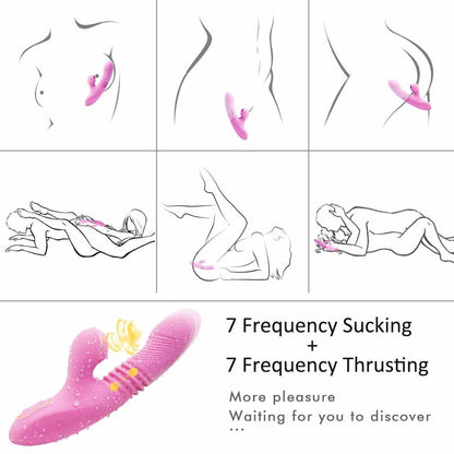 G Spot Rabbit thrusting Dildo/Vibrator Sex Toy