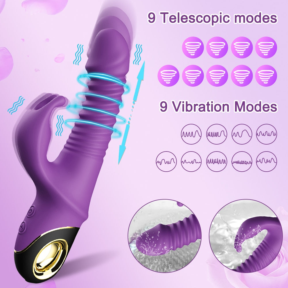 Rabbit Thrusting vibrator Sex Toys For Women